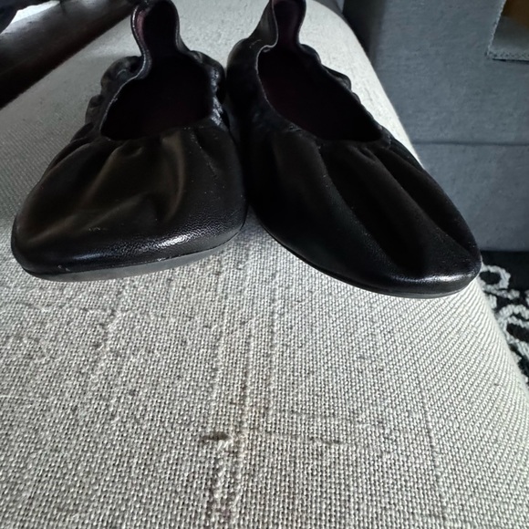 Tory Burch Black Leather Flats
